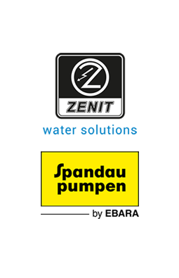 Logo von Zenit Water Solutions und Spandau Pumpen by Ebara.