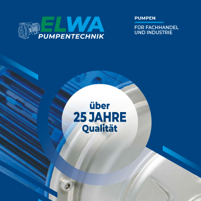PDF zum Download, Produktkatalog von ELWA Pumpentechnik mit 25 Jahren Qualität in der Pumpenbranche.