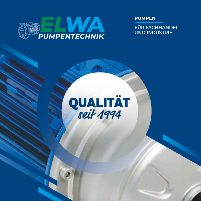 PDF zum Download, Produktkatalog von ELWA Pumpentechnik mit 25 Jahren Qualität in der Pumpenbranche.